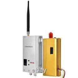 1.2G 1.5W Wireless Audio Video Transceiver CCTV Monitoring Transmitter Receiver