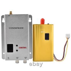 1.2G 1.5W Wireless Audio Video Transceiver CCTV Monitoring Transmitter Receiver