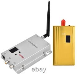 1.2G 1.5W Wireless Audio Video Transceiver CCTV Monitoring Transmitter Receiver