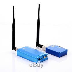 1.3G 5W Wireless CCTV Audio Video AV 4CH Transmitter Sender Receiver Transceiver