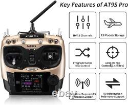 10/12 Channels 2.4GHz RC Transmitter and Receiver R9DS Radio Remote Long Rang