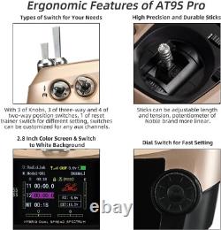 10/12 Channels 2.4GHz RC Transmitter and Receiver R9DS Radio Remote Long Rang