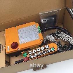 10 channels 2 Speed F24-10D Hoist Crane Wireless Remote Control AC/DC18440V