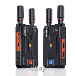 1300ft 4K Wireless Video Transmitter Receiver Dual HDMI Extender Support Battery