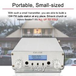 15W Fm Transmitter For Church Long Range Synthesized Fm Stereo Transmitter Kit