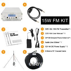 15W Fm Transmitter For Church Long Range Synthesized Fm Stereo Transmitter Kit