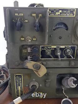 1952 Army Signal Corps Radio Receiver-Transmitter RT111-TRC-20 with PWRS PP-1067