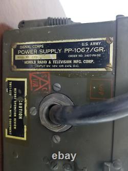 1952 Army Signal Corps Radio Receiver-Transmitter RT111-TRC-20 with PWRS PP-1067