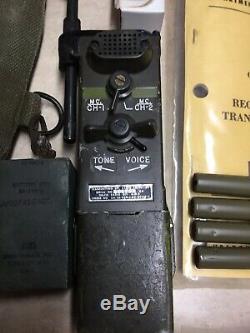 1966 MILITARY HELMET RADIO TRANSMITTER AN/PRT-4 And AN/PRR-9 Receiving Set Radio