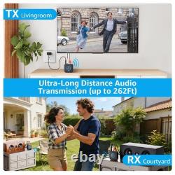 1Mii 2.4GHz (1 TX+2 RX) Wireless Audio Transmitter Receiver Set for TV, 25ms 1Mii 2.4GHz (1 TX+2 RX) Wireless Audio Transmitter Receiver Set for TV, 25ms