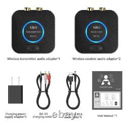 1Mii 2.4GHz (1 TX+2 RX) Wireless Audio Transmitter Receiver Set for TV, 25ms