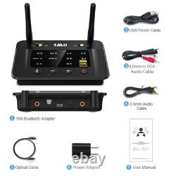 1Mii Bluetooth 5.3 Transmitter Receiver for TV Stereo Audio Adapter