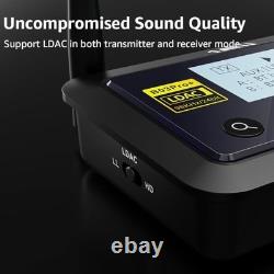 1Mii Bluetooth 5.3 Transmitter Receiver for TV Stereo LDAC Optical RCA AUX