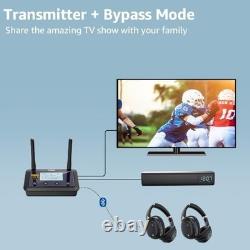 1Mii Bluetooth 5.3 Transmitter Receiver for TV Stereo LDAC Optical RCA AUX
