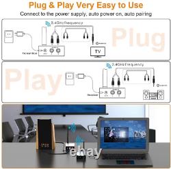 1Mii Wireless Transmitter Receiver Audio for Music, 2.4Ghz Long Range Audio Tran