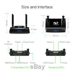 2.4/5.0GHz HD 1080P HDMI TV Wireless Audio Video Sender Transmitter Receiver IR