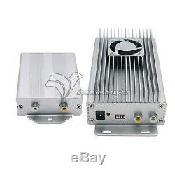 2.4G 10W Wireless HD Audio Video AV Transmitter Receiver send+4-Chan for TV IPTV