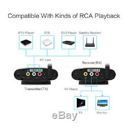 2.4G Audio AV Sender IR Remote Wireless Extender Transmitter RCA Receivers New