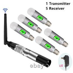 2.4G ISM DMX512 Wireless XLR Rechargeable Receiver &Transmitter For Stage Lights