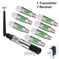 2.4G ISM DMX512 Wireless XLR Rechargeable Receiver &Transmitter For Stage Lights