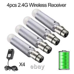 2.4G ISM Wireless Rechargeable Receiver DMX512 XLR Transmitter Set for Par Light