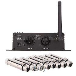 2.4G Wireless DMX 512 Controller Transmitter Receiver +8 Female Receiver US H8O8