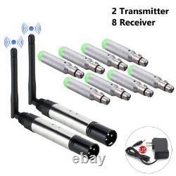 2.4G Wireless ISM DMX512 XLR Receiver Transmitter LED Stage PAR Party Light B2K5