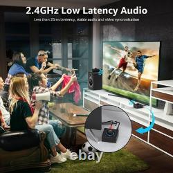 2.4GHz (1 TX + 1 RX), Wireless Transmitter Receiver 200ft Long Range 25ms L