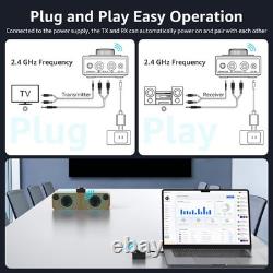 2.4GHz (1 TX + 1 RX), Wireless Transmitter Receiver 200ft Long Range 25ms L