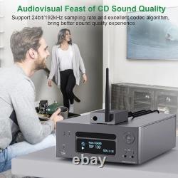 2.4GHz 1 TX + 2 RX Wireless Audio Transmitter and Receiver for TV, 20ms Ultra