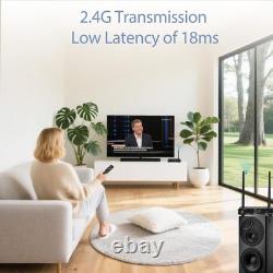 2.4GHz Wireless Audio Transmitter Receiver ARC Optical RCA 50M Bluetooth 5.3