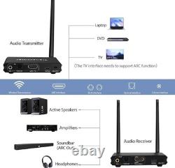 2.4GHz Wireless Audio Transmitter Receiver ARC Optical RCA 50M Bluetooth 5.3