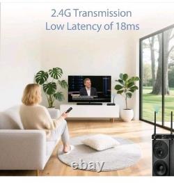 2.4GHz Wireless Audio Transmitter Receiver ARC Optical RCA 50M Bluetooth 5.3