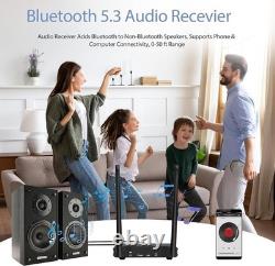 2.4GHz Wireless Audio Transmitter Receiver ARC Optical RCA 50M Bluetooth 5.3