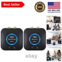 2.4GHz Wireless Audio Transmitter & Receiver Set 262ft Long Range Hi-Fi Sound