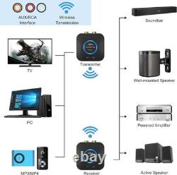 2.4GHz Wireless Audio Transmitter & Receiver Set 262ft Long Range Hi-Fi Sound
