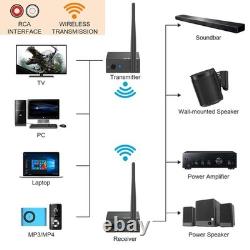 2.4GHz Wireless Audio Transmitter Receiver Set Home Sound System Upgrade