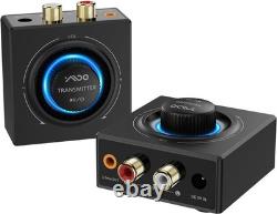 2.4GHz Wireless Audio Transmitter and Receiver 1 TX+1 RX for TV, 25ms Low Lat