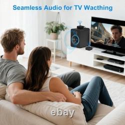2.4GHz Wireless Audio Transmitter and Receiver 1 TX+1 RX for TV, 25ms Low Lat