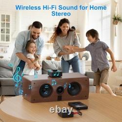 2.4GHz Wireless Audio Transmitter and Receiver 1 TX+1 RX for TV, 25ms Low Lat