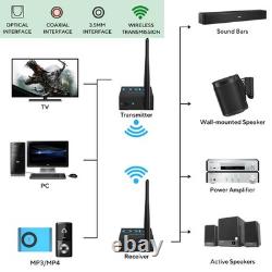 2.4GHz Wireless Audio Transmitter and Receiver, HiFi Audio, 20ms Low Latency