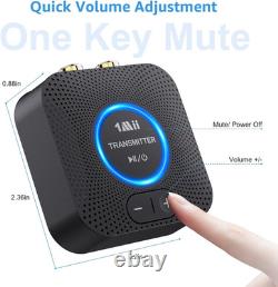 2.4Ghz (1 TX+2 RX) Wireless Audio Transmitter Receiver Set for TV, 25Ms Low Late