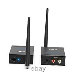 2.4Ghz Wireless Audio Transmitter Receiver for TV, 320ft Long Range 2 in 1