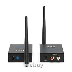 2.4Ghz Wireless Audio Transmitter Receiver for TV, 320ft Long Range 2 in 1