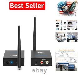 2.4Ghz Wireless Audio Transmitter Receiver for TV, 320ft Long Range 20ms Low