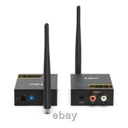 2.4Ghz Wireless Audio Transmitter Receiver for TV, 320ft Long Range 20ms Low