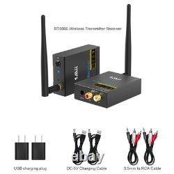 2.4Ghz Wireless Audio Transmitter Receiver for TV, 320ft Long Range 20ms Low