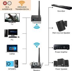 2.4Ghz Wireless Audio Transmitter and Receiver (1 TX+2 RX), 2 Receivers for Two