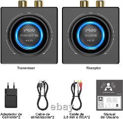 2.4Ghz Wireless Audio Transmitter and Receiver, 200Ft Long Range, 25Ms Low Laten
