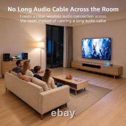 2.4Ghz Wireless RCA Audio Transmitter Receiver (1 TX + 1 RX) for TV